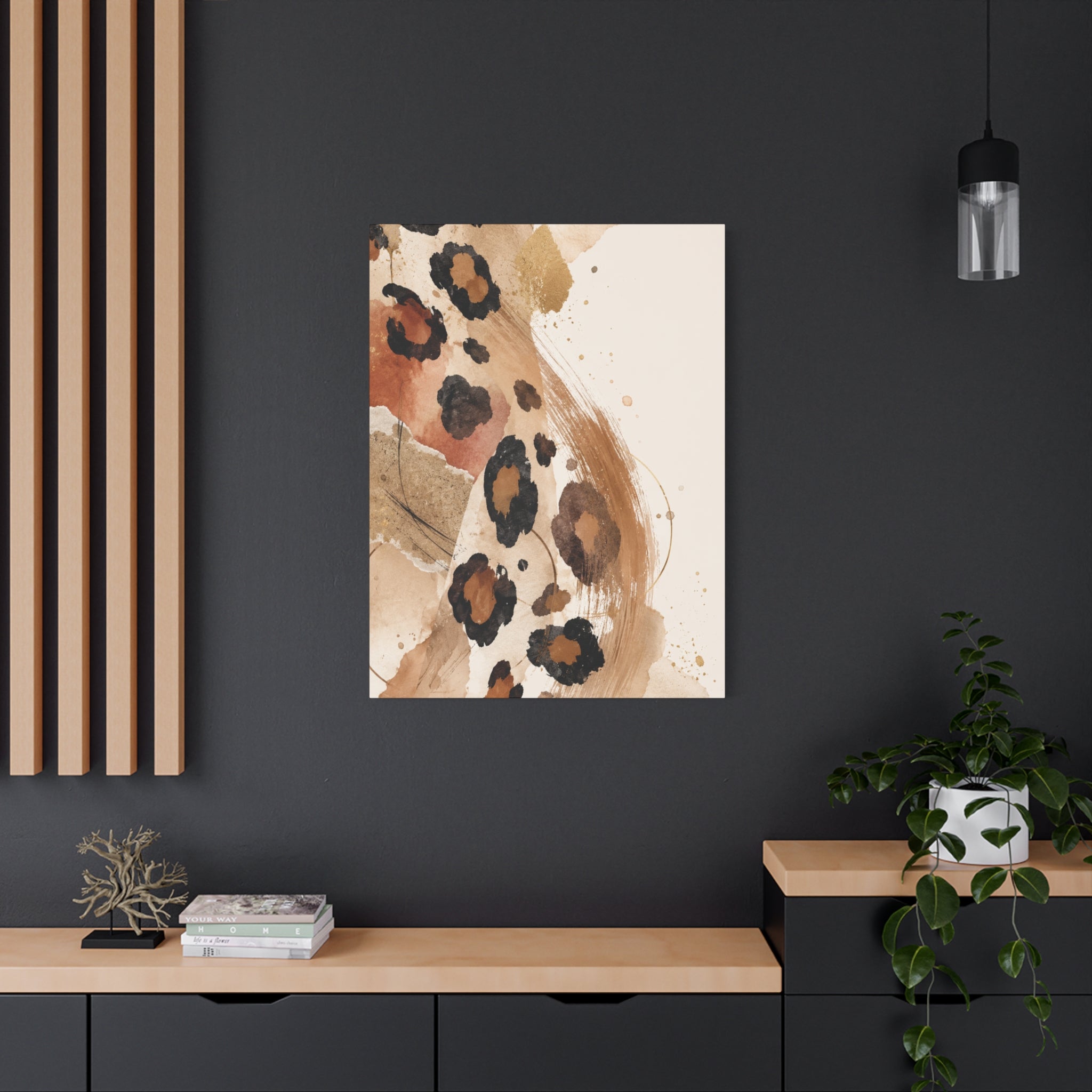Wild Elegance: MODERN LEOPARD ABSTRACTIONS 3-Piece WALL ART SET