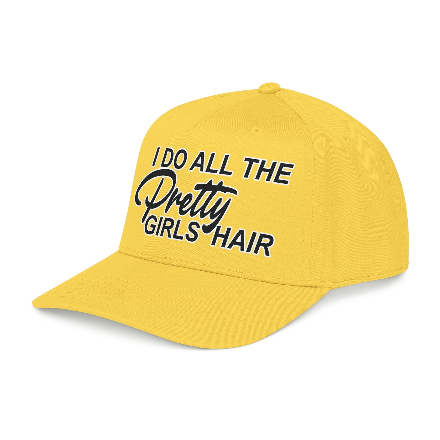 I DO ALL THE PRETTY GIRLS HAIR Mid Profile Baseball Cap BW