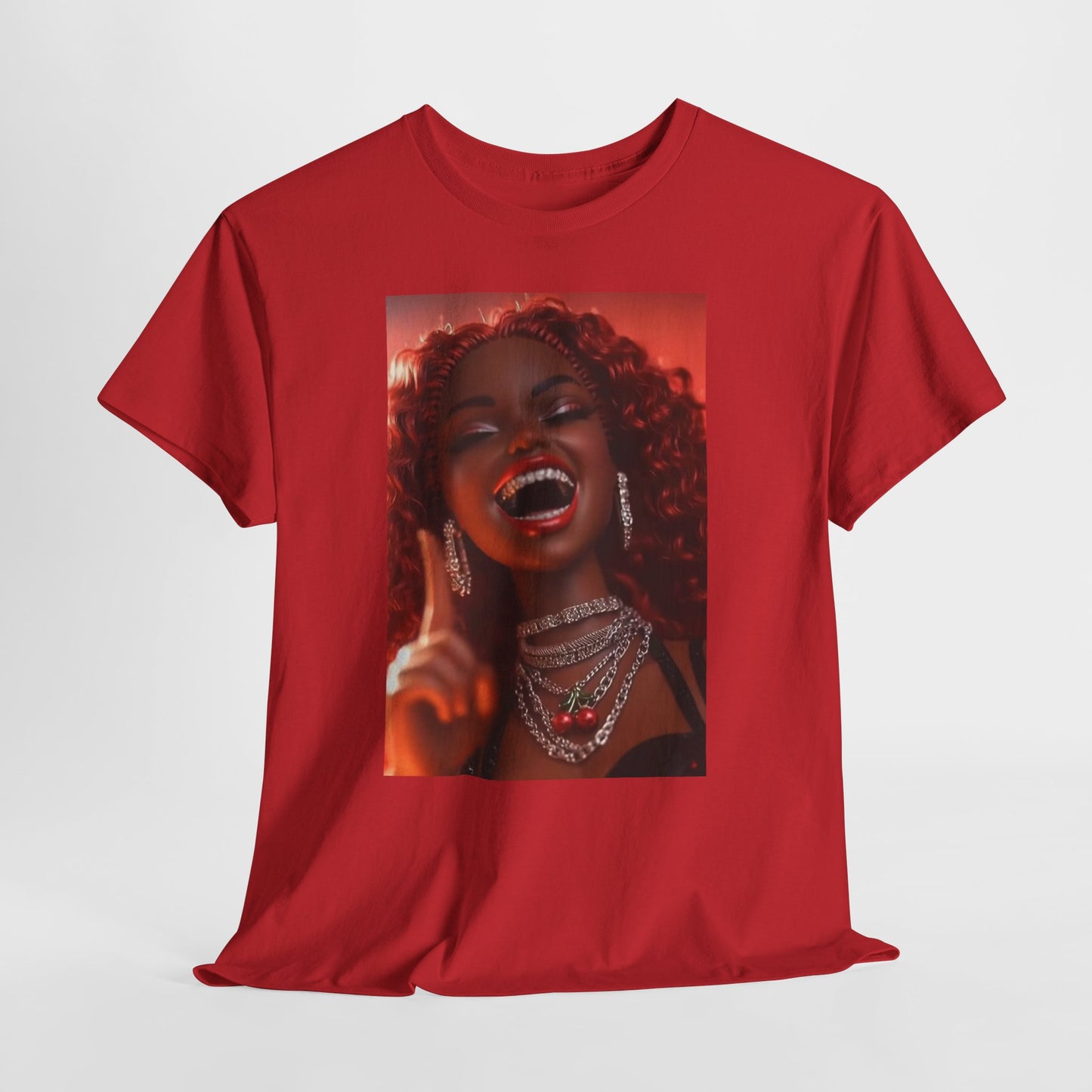 Bling Bling B Doll Graphic Tee — Sparkling Retro Doll Shirt