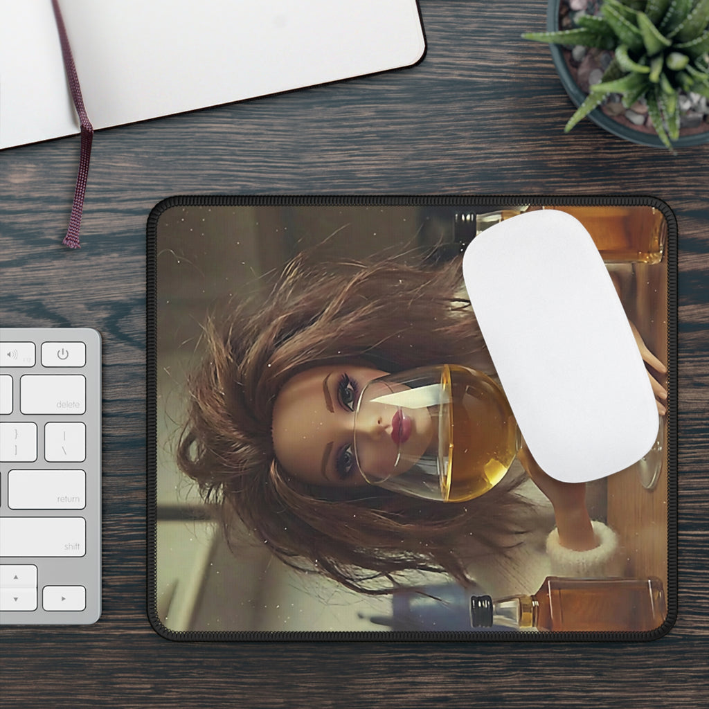 5 O’Clock Series — Funny Doll Face Mouse Pad