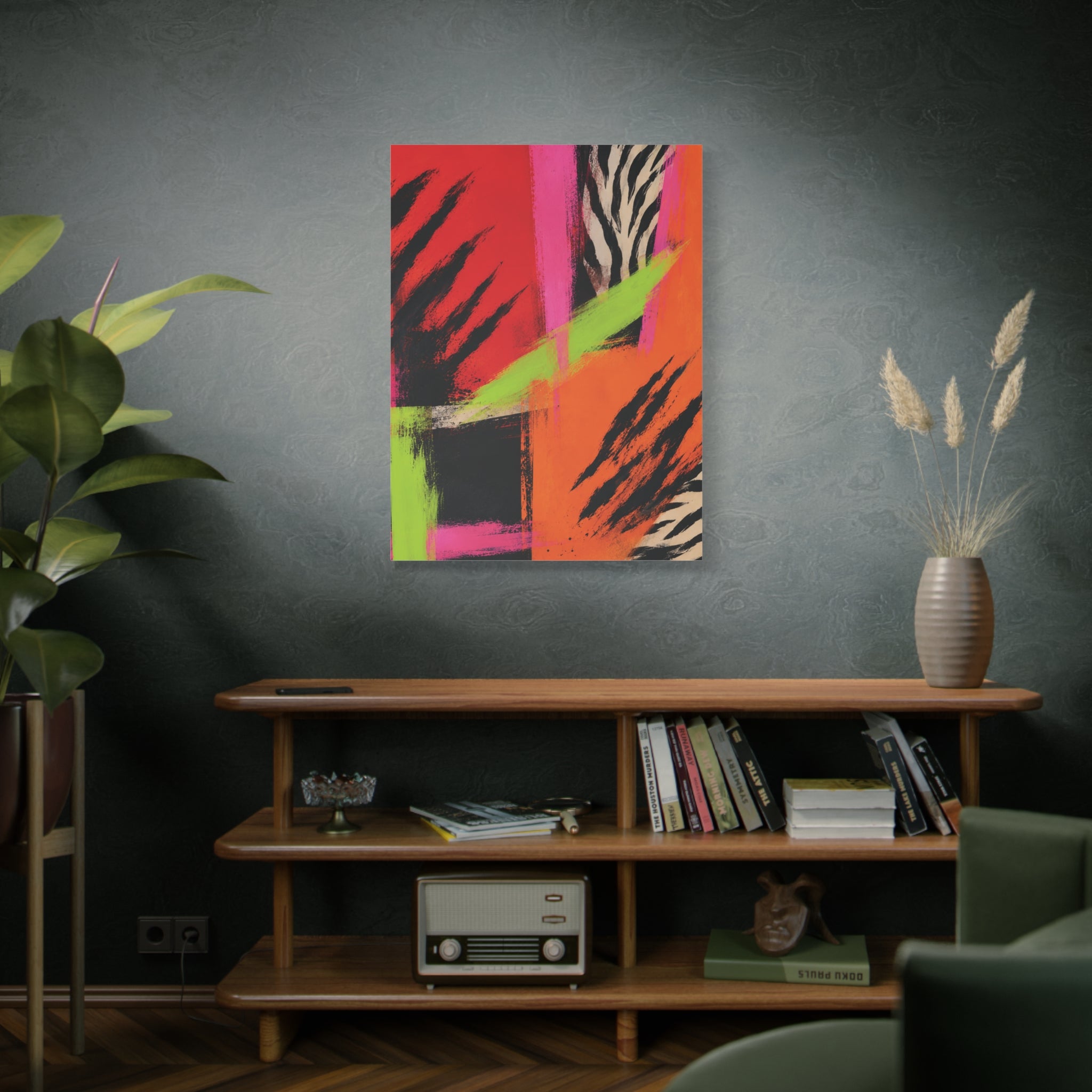 Electric Jungle Canvas IIIR Deconstructed Abstract Tiger