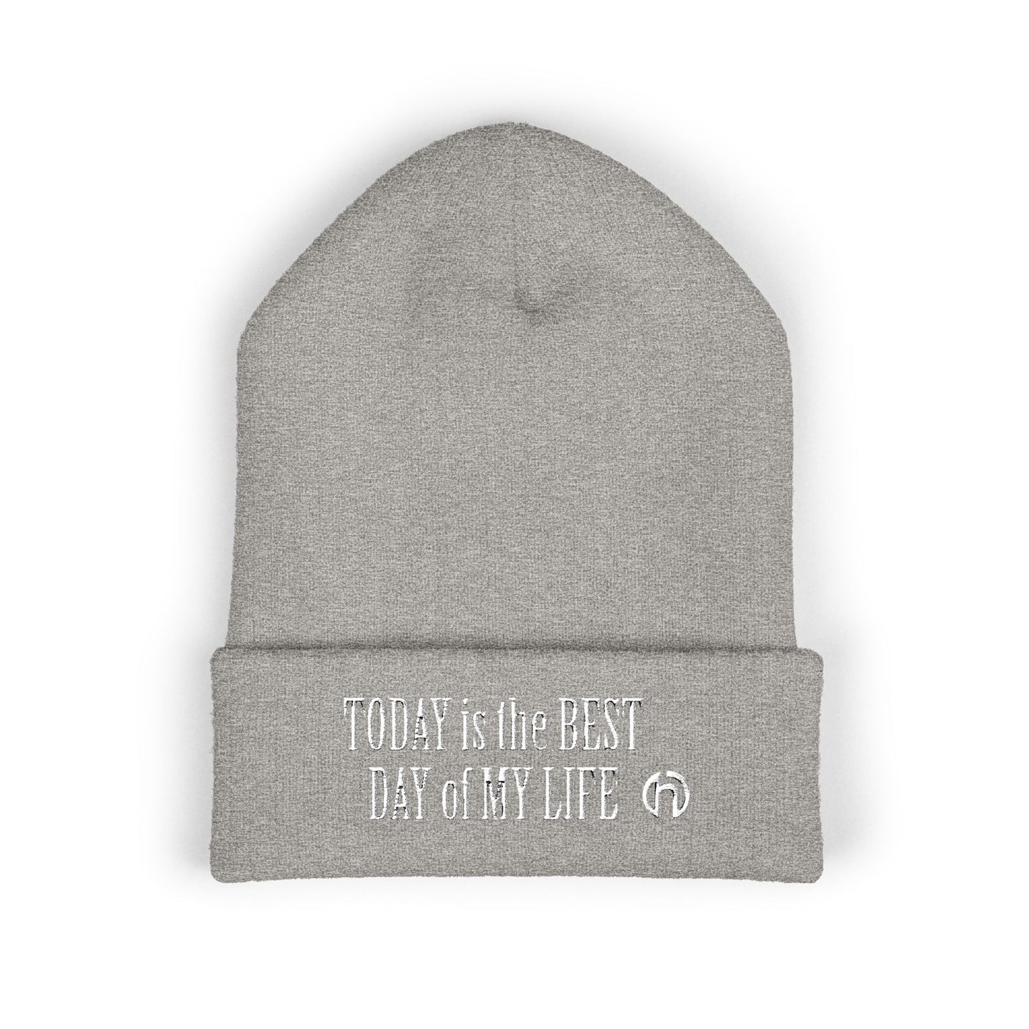 TODAY IS THE BEST DAY HARRY O Embroidered Cuffed Beanie — "Tune Into Rest" Cozy Winter Hat