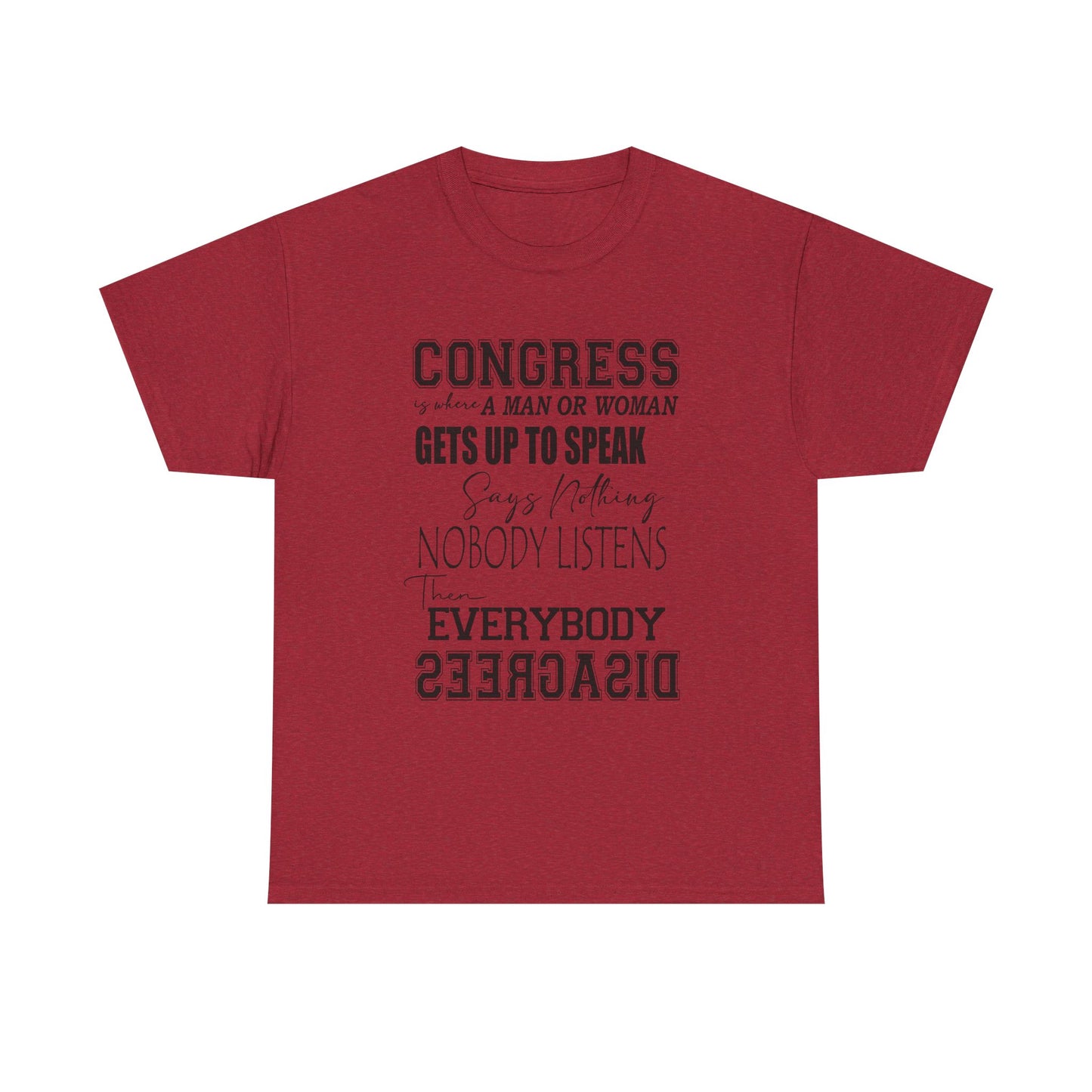 WAKE UP CONGRESS Tee | Political Quote Typography T-Shirt