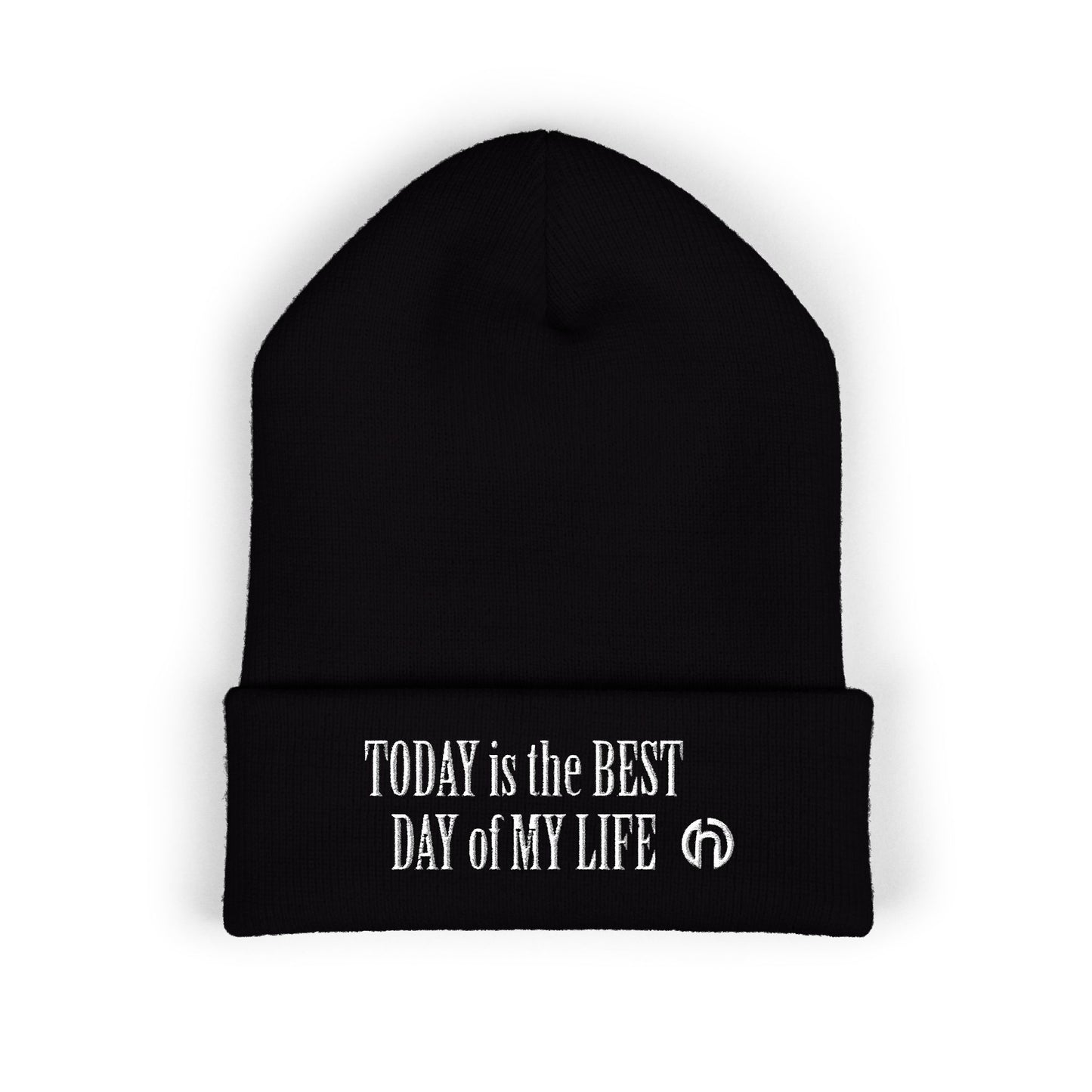 TODAY IS THE BEST DAY HARRY O Embroidered Cuffed Beanie — "Tune Into Rest" Cozy Winter Hat
