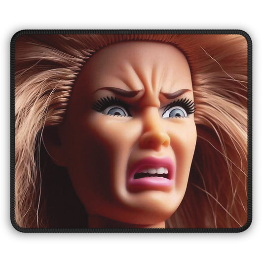 WTHECK Funny Doll Face Mouse Pad