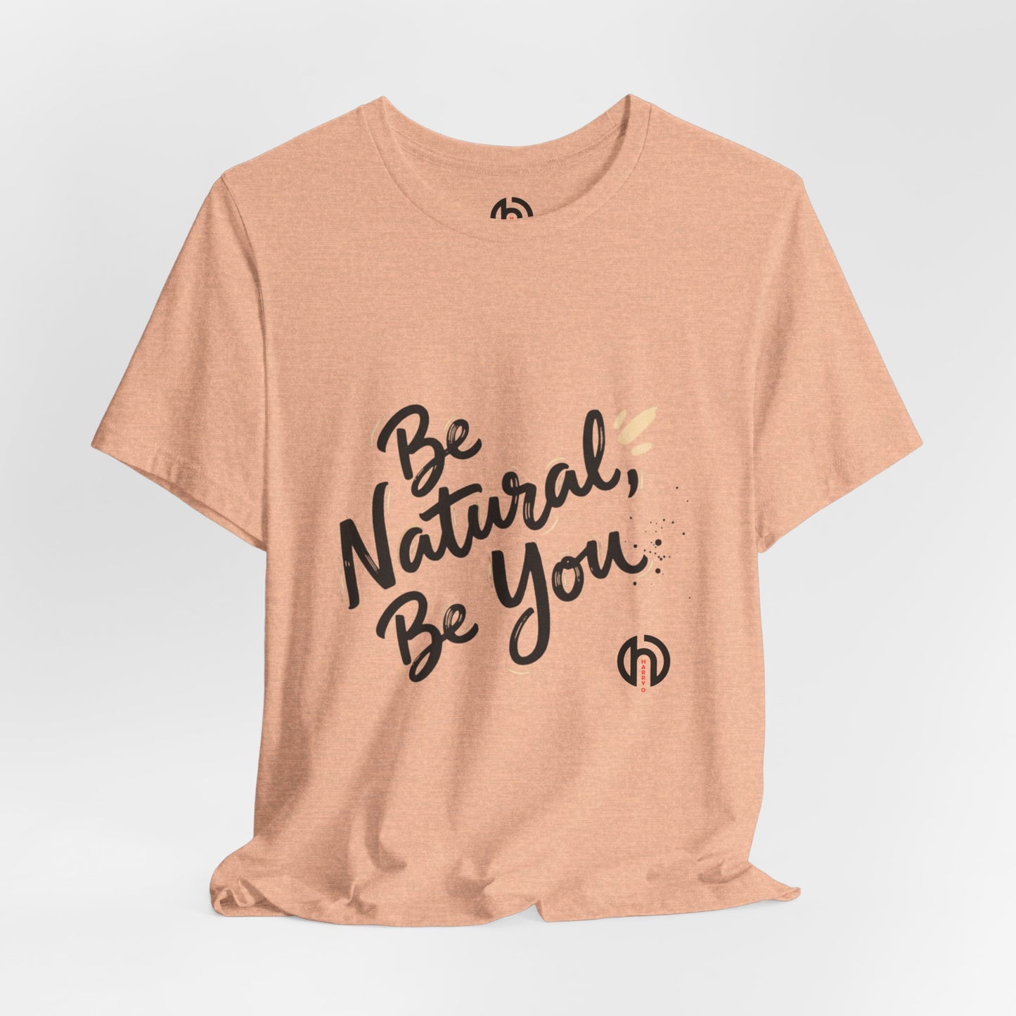 Be Natural Be You Tee | handwritten marker font, brush script tee