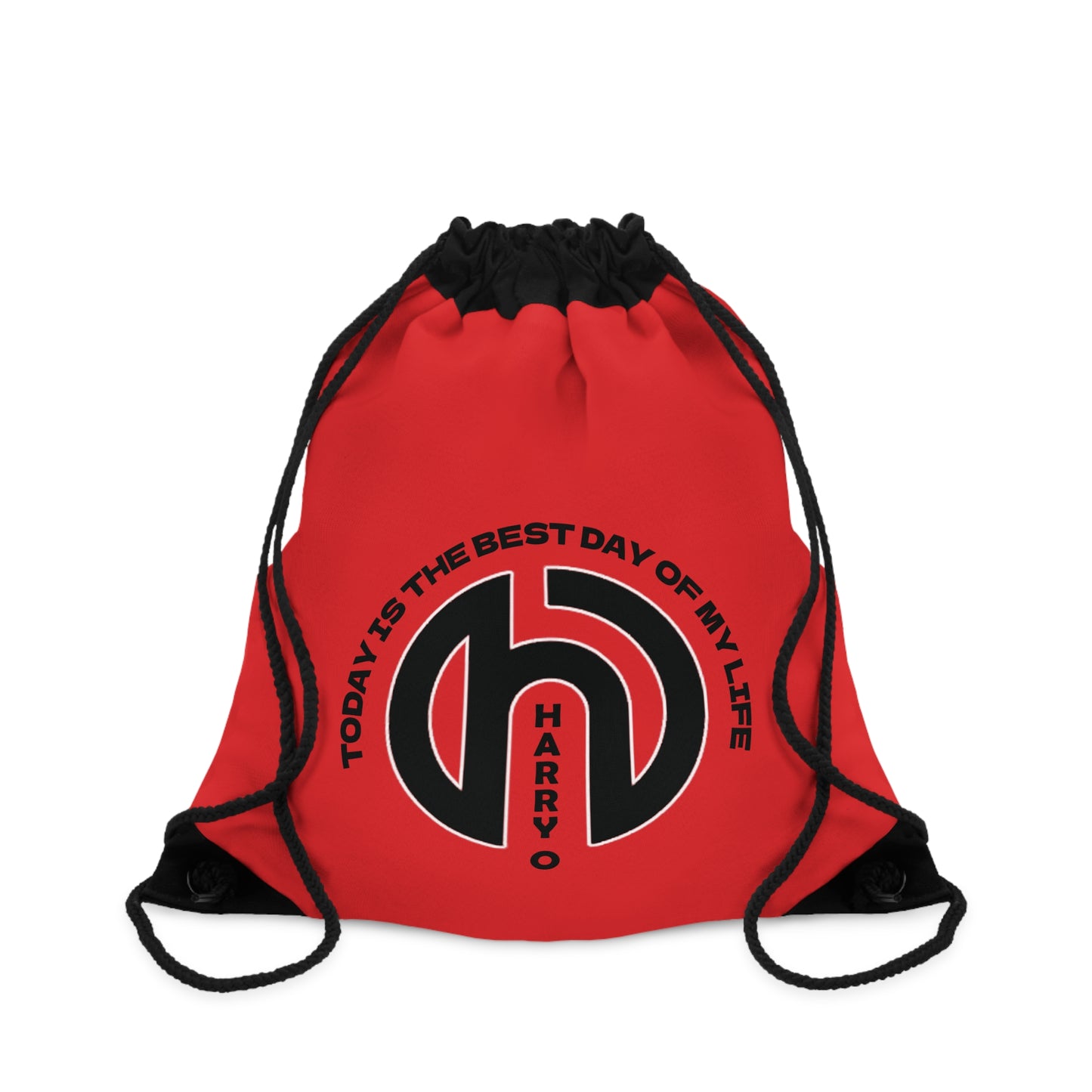 HarryO Today Is The Best Day of My Life Drawstring Gymsack CLASSIC RED
