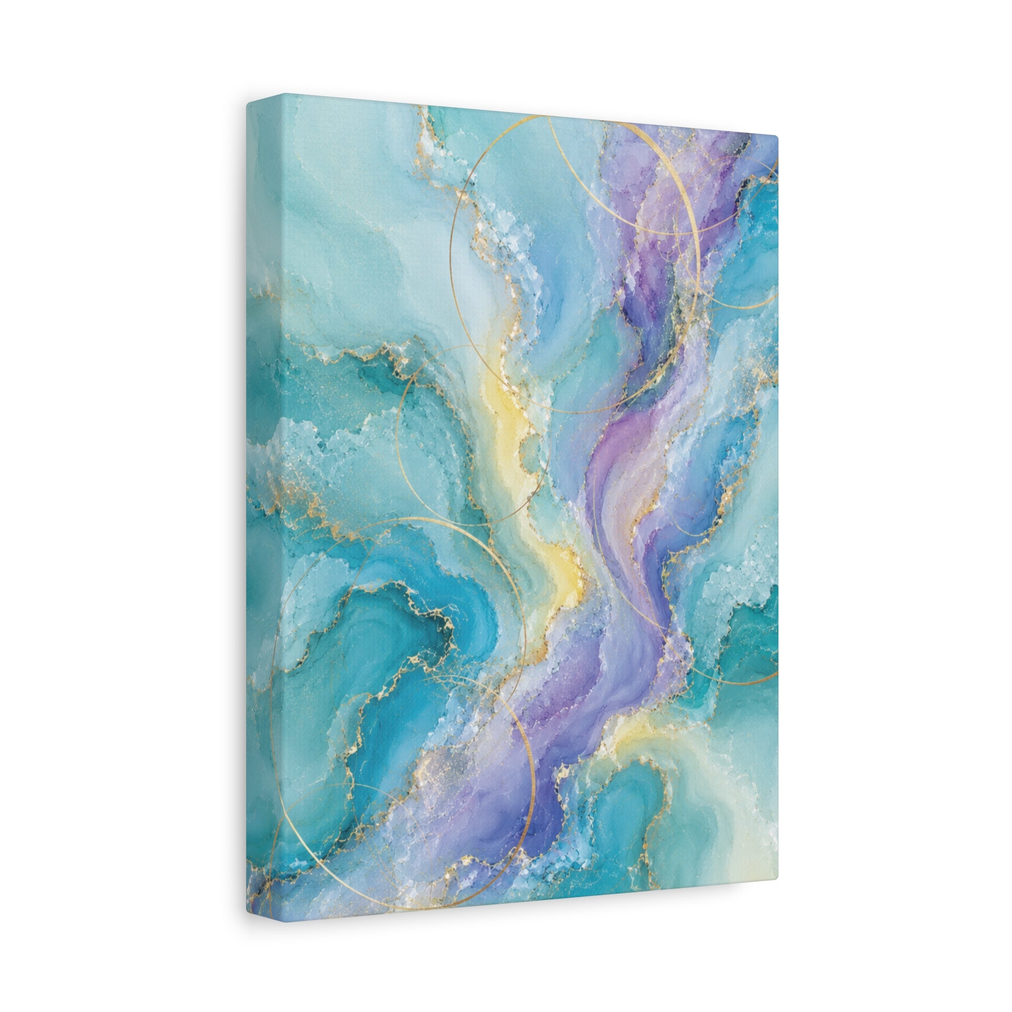 Liquid Aquamarine Pastel Geode Collection: CELESTIAL LAGOON IIIR