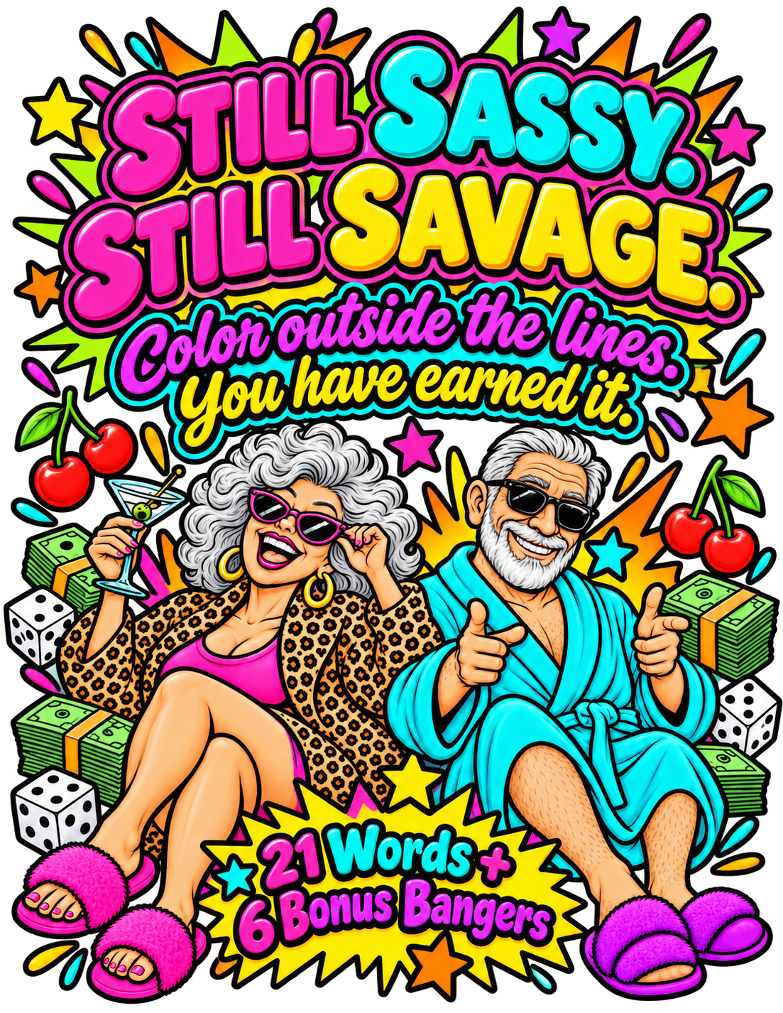 Sixty-Plus, Fully Grown, and Fresh Out of F★cks Printable Coloring Book