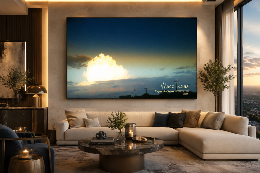 Crepuscular Sunset of WACO TEXAS 2013