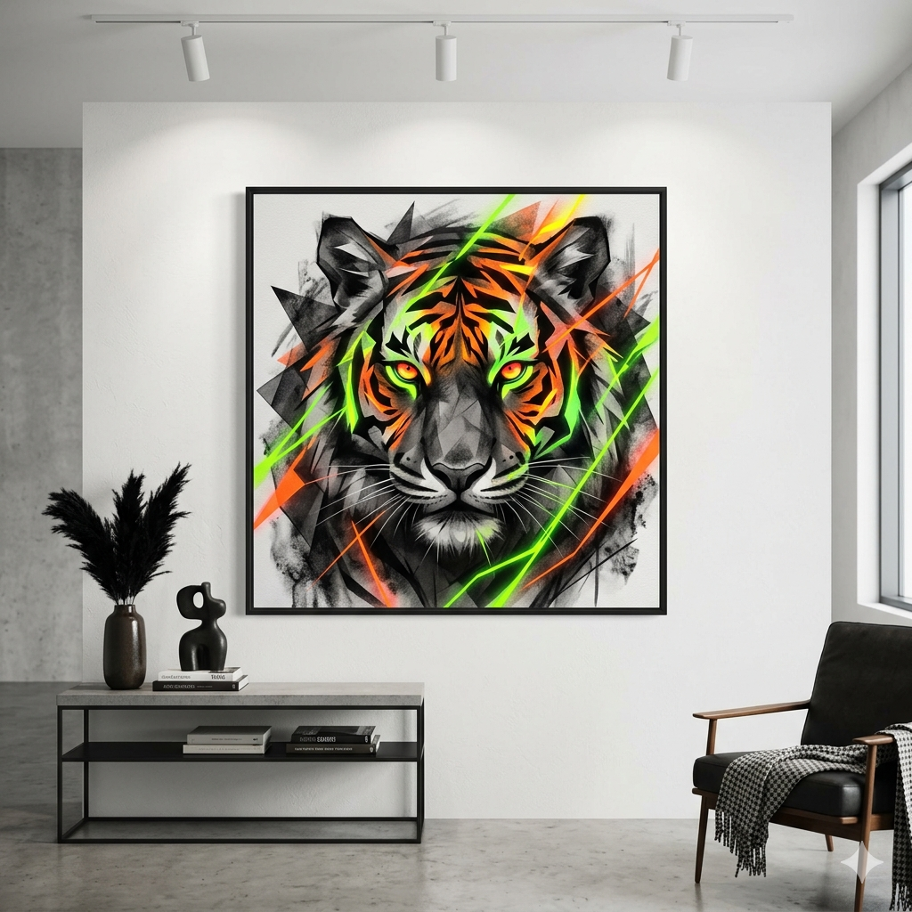 CUSTOM COMMISSION ARTWORK SQUARE PANEL CANVAS