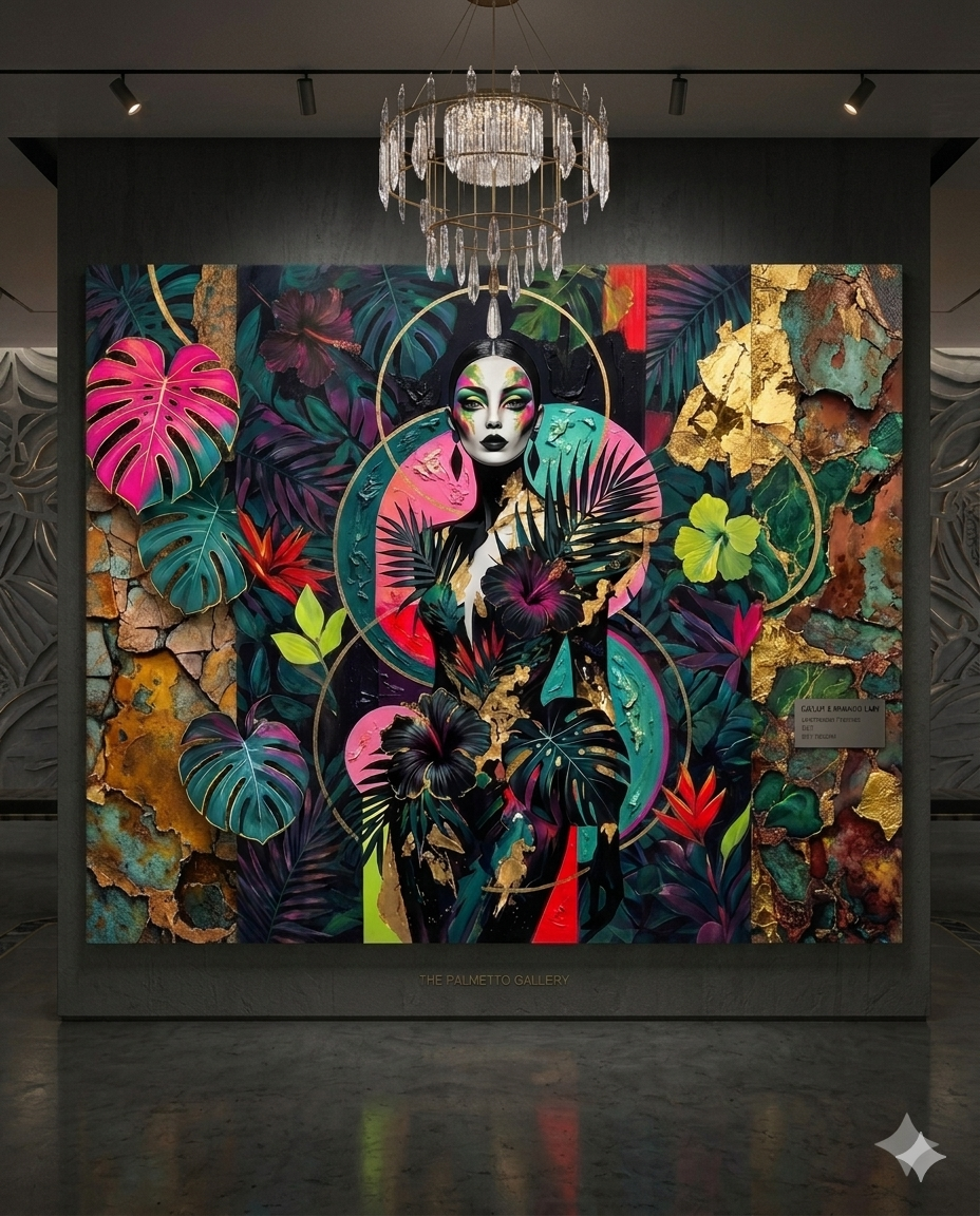 CUSTOM COMMISSION ARTWORK SQUARE PANEL CANVAS